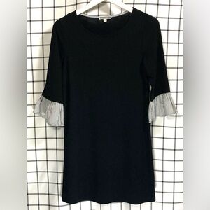 Pleione Black and White Plaid Top